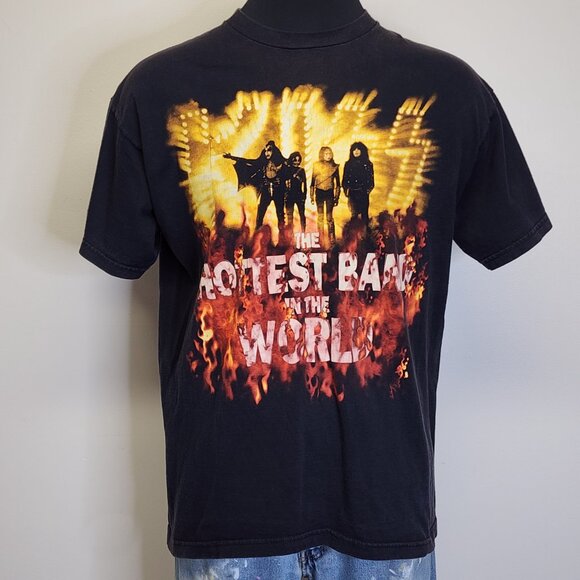 True Vintage 90s Kiss XL Hottest Band in the World Limited Edition T-Shirt READ - Picture 2 of 13